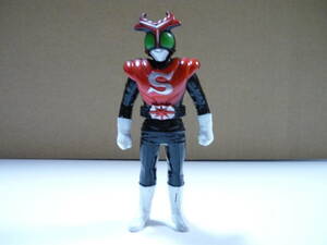 [管00]【送料無料】ソフビ 仮面ライダーストロンガー 1989 約12cm 人形 仮面ライダー フィギュア 特撮 バンダイ