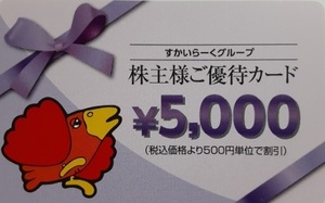 *....-. stockholder complimentary ticket 5000 jpy ticket *