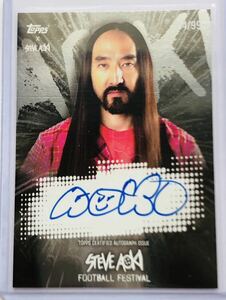 スティーブアオキ 直筆サインカード　９９枚限定　直書きサイン　2022 TOPPS STEVE AOKI FOOTBALL FESTIVAL SOCCER 