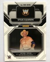 スタン・ハンセン 直筆サインカード 2023 Panini Prizm WWE 　プロレスカード_画像2