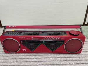 SONY ソニー CFS-W50 ステレオ　ラジカセ テープ 昭和 レトロ ラジオ 
