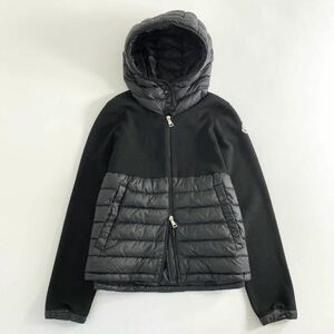 ◯ 21d23 MONCLER モンクレール CADIGAN TRICOT ダウンカーディガン ニットカーディガン ジャケット XS ブラック レディース 2020年製