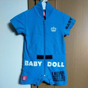 ベビド☆半袖ロンパース　70　青ブルー☆ベビードールBABYDOLL　夏用　 男の子　キッズ　 男児　カバーオール　ボーイズ