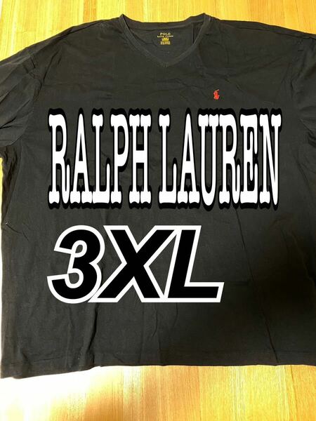 ラルフローレン／ロングTシャツ／サイズ3XL／ブラック／ゆるダボ