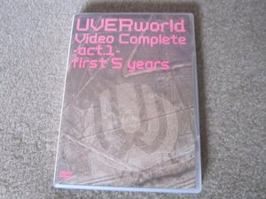 D1174-UVERWORLD VIDEO COMPLETE ACT.1 FIRST 5 YEARS