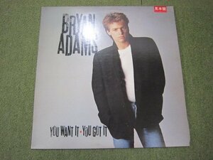 LP6001-BRYAN ADAMS YOU WANT IT YOU GOT IT　見本盤