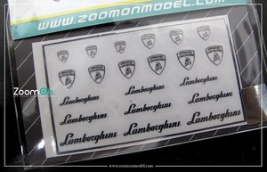 **ZoomOn Model[ZD023]1/24 Lamborghini Logo metal стикер **