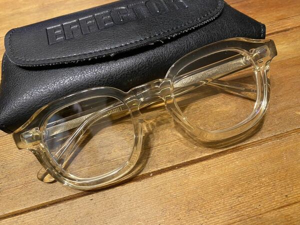 極美品★ EFFECTOR SHOUTエフェクター シャウトキハク琥珀カラー　サングラス眼鏡