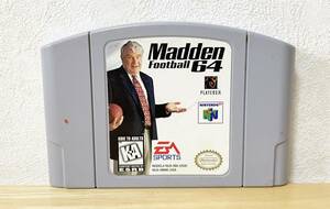 Nintendo64　Madden Football 64　北米版　海外版　起動確認済み/ニンテンドー64　ラグビー　アメフト