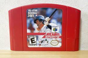 Nintendo64 n64 all star baseball 2001 North America version overseas edition start-up has confirmed 