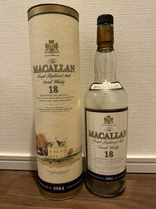 MACALLAN マッカラン 1984 18年　空瓶　箱付 スコッチ シングルモルト スコッチウイスキー シェリーオークカスク 