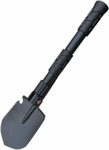 ENN LLC multifunction shovel folding spade snow light weight army for black army pickaxe saw black sack VERSION 