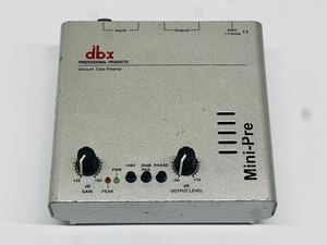 dbx Mini-Pre Professional Mic Tube Preamp микрофонный предусилитель не проверено текущее состояние товар N051401