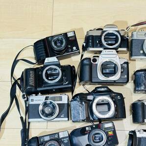 1円～ まとめ売り コンパクトカメラ 計32台 Canon、Nikon、Konica、OLYMPUS、PENTAX、RICOH、ｍinolta等 カメラ まとめの画像2