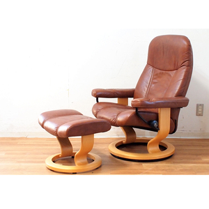  eko -nes/EKORNES -stroke less less chair ottoman attaching total leather Northern Europe noru way reclining 