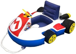  Mario Cart Cart type float надувной круг пара дыра ослабленное крепление . бесплатная доставка новый товар 