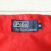 ★1円スタート！ 古着 90s ビンテージ Polo by Ralph Lauren ポロラルフローレン オープンカラー 半袖シャツ M レッド★_画像8