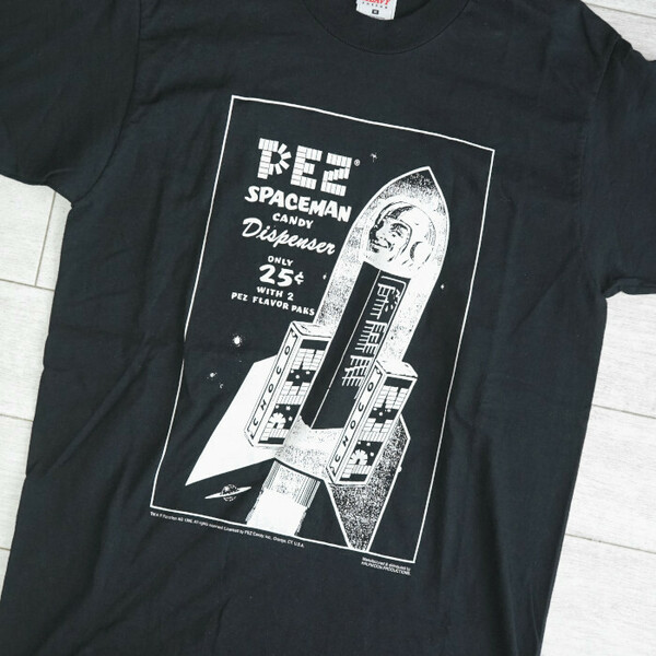 ★美品 古着 90sビンテージ USA製 PEZ spaceman ペッツ スペースマン Tシャツ M★ 企業Tシャツ