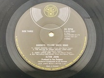 ELTON JOHN GOODBYE YELLOW BRICK ROAD UKオリジナル盤 黒盤 2枚組 1973年 国内タイトル：エルトン ジョン 黄昏のレンガ路 LPレコード_画像9