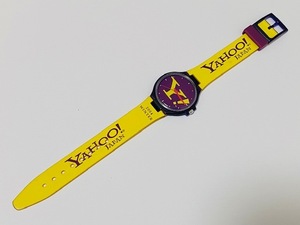 YAHOO! JAPAN 2004 WINTER 腕時計 クォーツ 稼働品 電池交換済み ヤフージャパン ノベルティ 美品　当時物