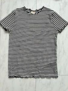 ZARA girls ボーダー　カットソー　Tシャツ　レディースSM ザラ　164cm 半袖Tシャツ 