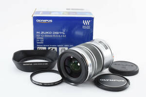 美品 オリンパス M.ZUIKO DIGITAL ED 12-50mm F3.5-6.3 EZ レンズ フード付き Olympus 597