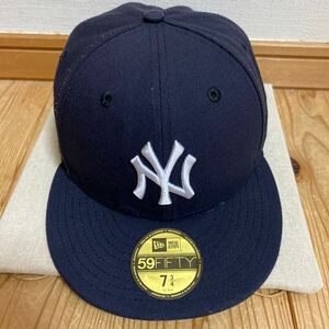 ニューエラ キャップ 59FIFTY ニューヨークヤンキース ネイビー サイズ 7-3/4 61.5センチ