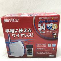 △BAFFALO バッファロー 無線LAN BBルータ WHR-G Air Station ワイヤレス Wi-Fi 通電のみ確認済 現状品△C73632_画像9