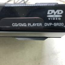 △SONY ソニー DVDプレーヤー DVP-SR20 16年製 コンパクト CD DVD ポータブルプレーヤー 動作確認済 中古品△C73639_画像4