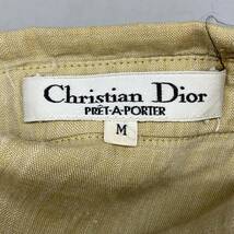 ΣChristian Dior PRET-A-PORTER クリスチャンディオール レディース シャツ Mサイズ ベージュ系 ファッション おしゃれ 現状品ΣG52744_画像5