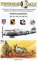 1/48 サンダーカル・デカール　ビルマ戦線の P-47D_画像1