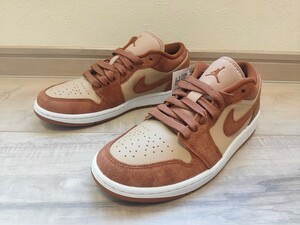 24.5cm 新品 NIKE WMNS AIR JORDAN 1 LOW SE ナイキ エアジョーダン 1 ロー エア ジョーダン ローカット 茶 ブラウン BROWN FJ3453-200