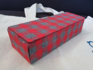  glasses case hard extra attaching stylish simple glasses case red white check 