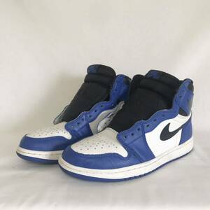 黒タグ付き NIKE AIR JORDAN 1 RETRO HIGH OG GAME ROYAL エアジョーダン1 ゲームロイヤル