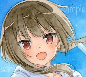 Art hand Auction 【手描きイラスト】このすば★めぐみん★水着★この素晴らしい世界に祝福を!★原画★A4, コミック, アニメグッズ, 手描きイラスト