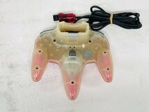 【動作確認済み・送料無料】Nintendo 64 クリアレッド 本体 コントローラー ACアダプタ AVケーブル NUS-001 ニンテンドー_画像8