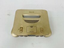 【動作確認済み・送料無料】Nintendo 64 ゴールド 金 本体 コントローラー ACアダプタ AVケーブル NUS-001 ニンテンドー_画像2