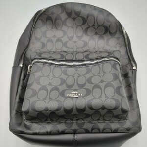 COACH コーチ F58314 SVDK6 シグネチャー チャーリー レディース リュック・バックパック ブラックスモーク 黒