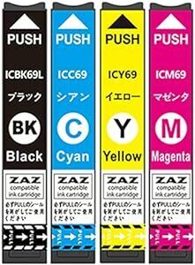 IC4CL69 4色セット ZAZ 互換インク ICチップ 残量表示 対応機種 PX-045A PX-046A PX-105 PX