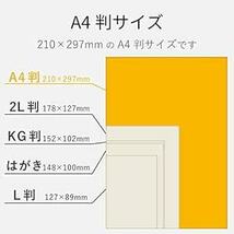 エレコム 写真用紙 A4 100枚 光沢 手軽な光沢紙 標準 0.207mm 日本製 【お探しNo:D202】 EJK-GAYNA_画像6