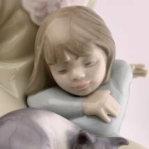 LLADRO リヤドロ 人形 置物 リトルシスター 姉妹 女の子 猫　陶器人形　少女　雑貨　フィギュリン　 【S81267-692】_画像7