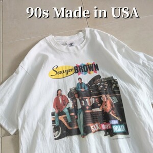 90s USA製 SAWYER　BROWN バンド　Tシャツ シングルステッチ　L