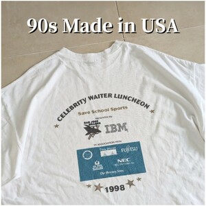 90s USA製　IBM 企業　Tシャツ シングルステッチ XL