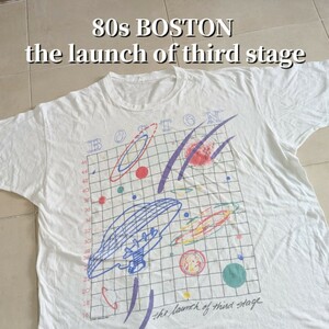 80s BOSTON ボストン ツアー　バンド　Tシャツ シングルステッチ　XL相当