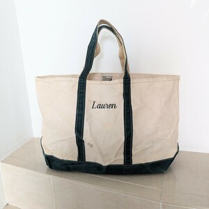 80s LLBean　エルエルビーン　2トーンタグ　トートバックBOTE＆TOTE