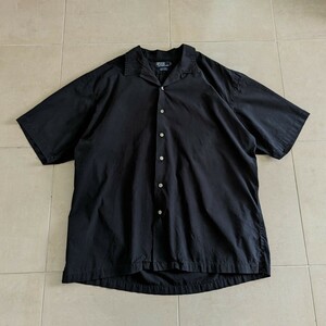 Ralph Lauren　ラルフローレン　オープンカラーシャツ　ブラック　XL　CLAYTON