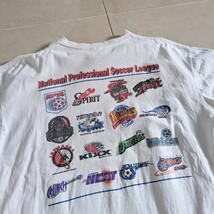 90s USA製　MBNA　サッカー　Tシャツ シングルステッチ ONEITA　XL 　_画像7