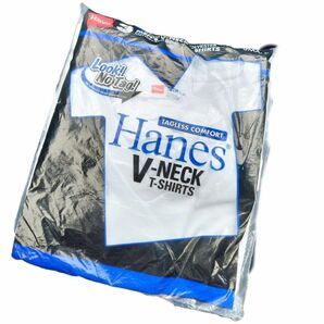 【未使用】Hanes　ヘインズ　SMALL　VネックTシャツ　半袖　ホワイト　3枚セット　メンズ