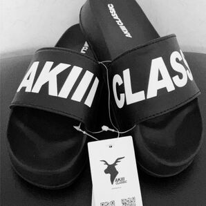 【未使用】AKIII CLASSIC　アキクラシック　 シャワーサンダル　厚底　 サンダル ブラック　黒　23cm