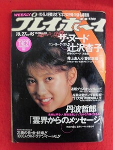 T339 週刊プレイボーイ 1987年　no.45 10月27日号 辻沢杏子/井上あんり